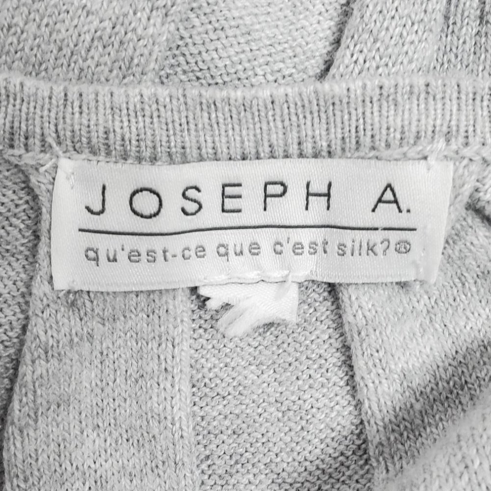 Joseph Allen Inverted Pleated Knit Gray Shell Small - Picture 5 of 10